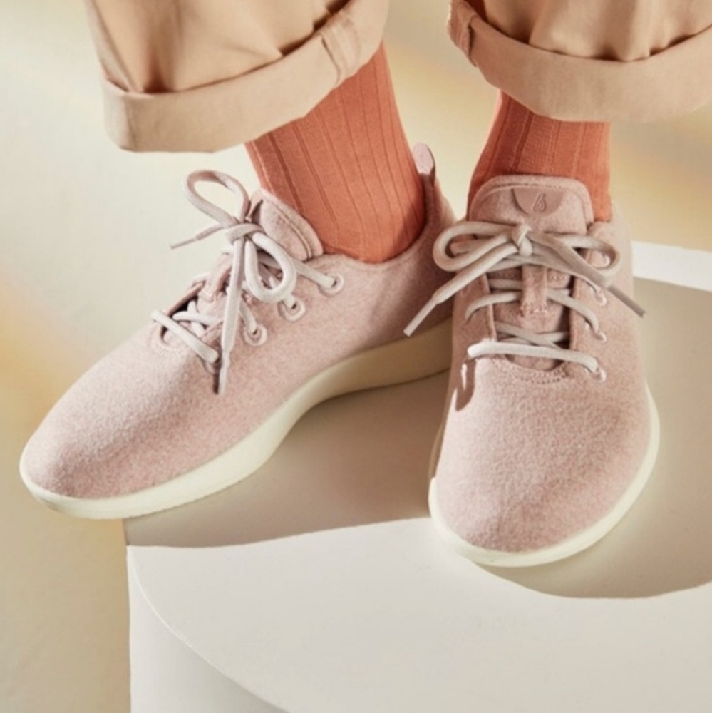 Allbirds Wool Runner Lace Up Sneaker Blush Pink